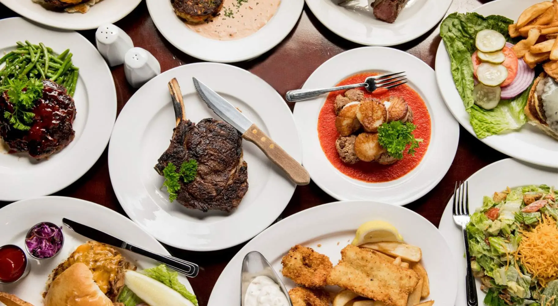 Plates of food