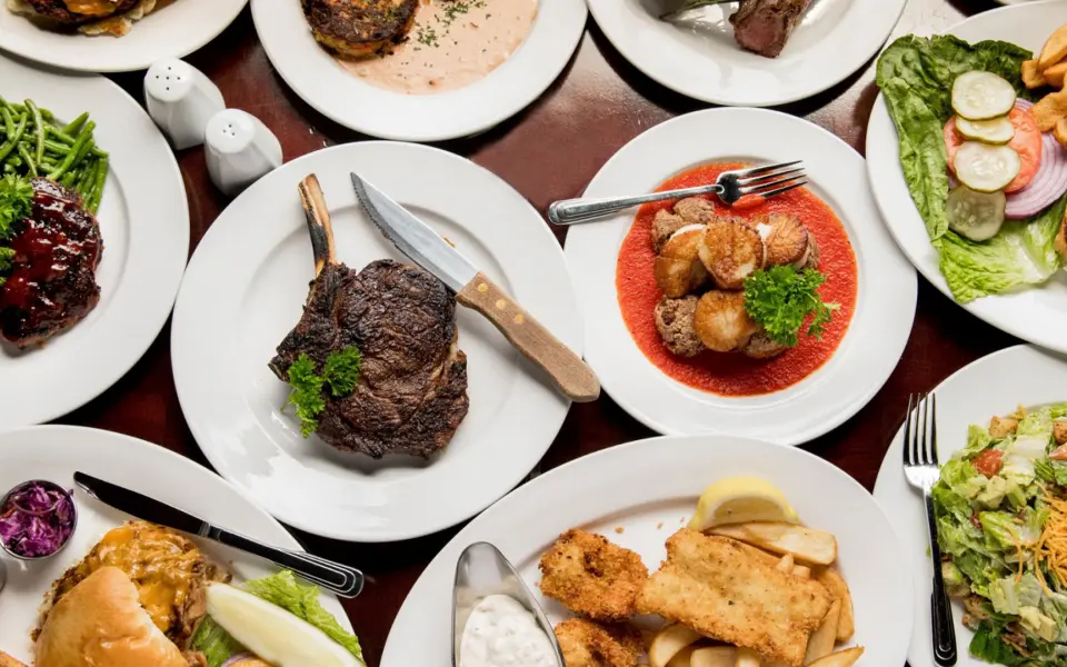 Plates of food