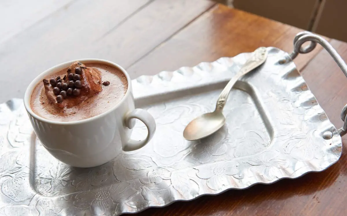 A hot chocolate