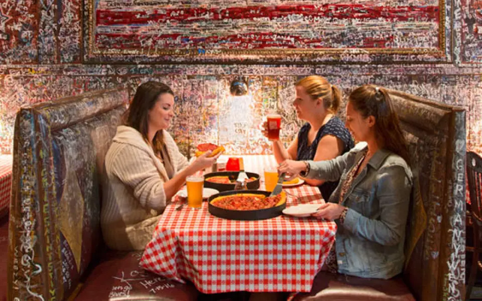 Interior of a restaurant