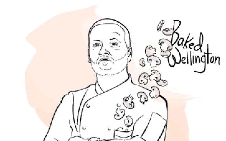 Drawing of a chef
