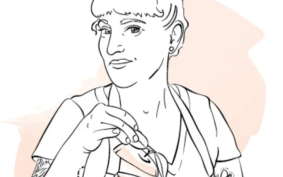 Drawing of chef