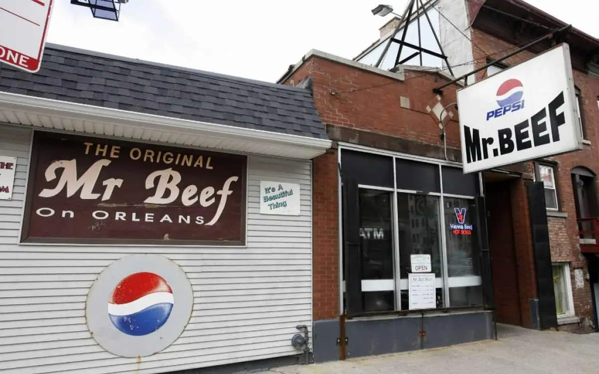 Exterior of Mr beef building