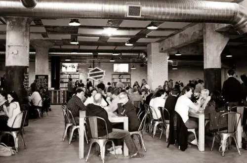 People in a taproom