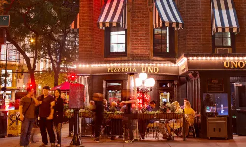 The exterior of a restaurant