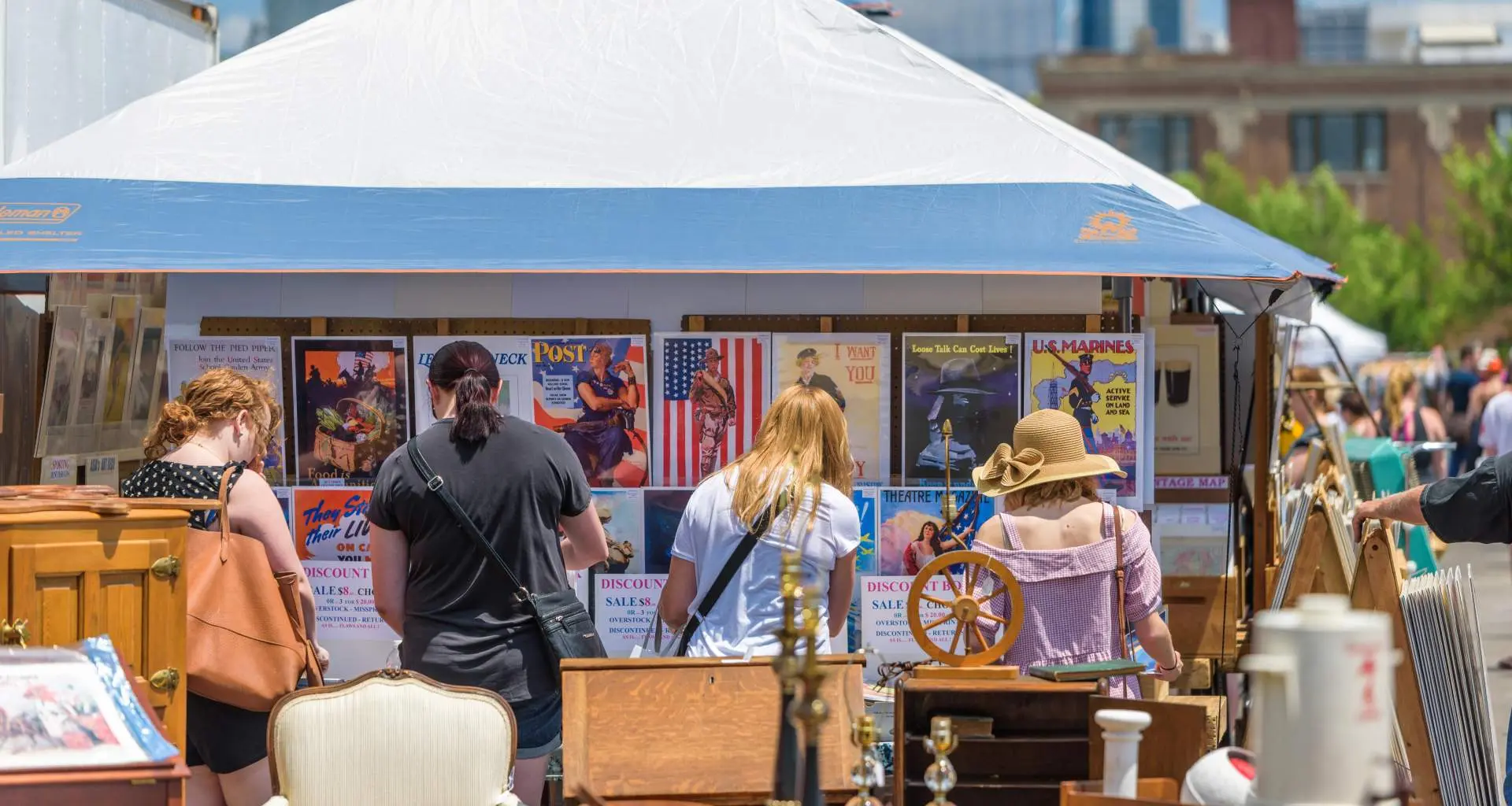 People at a market