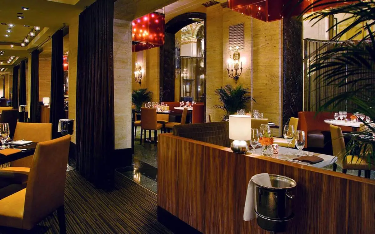Interior of a restaurant