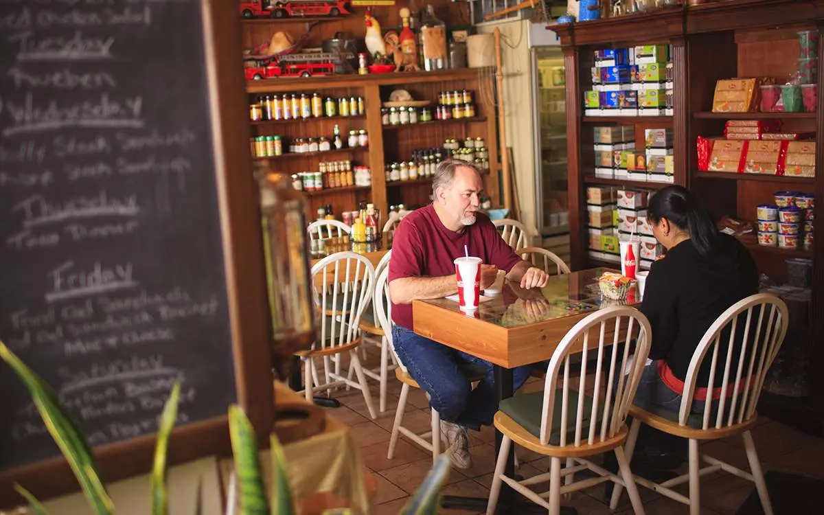 Interior of a store