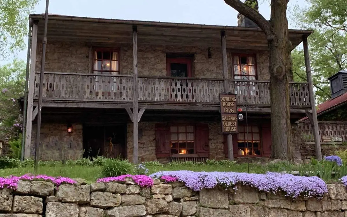 The exterior of an old house