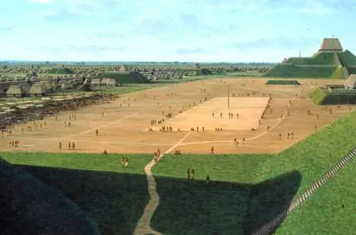 Mural of Central Cahokia by Lloyd K. Townsend
