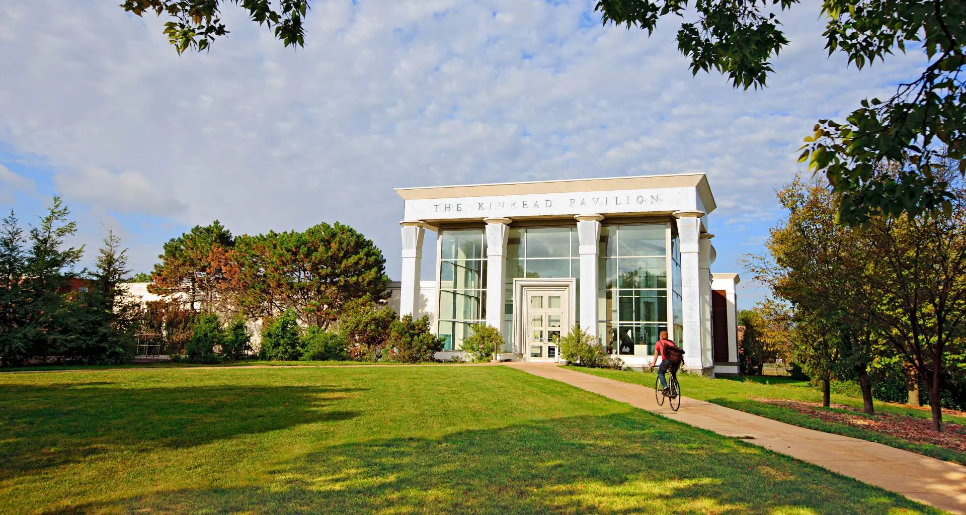 The exterior of a large building