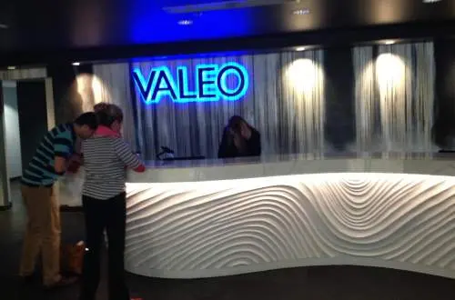 People at the counter-desk