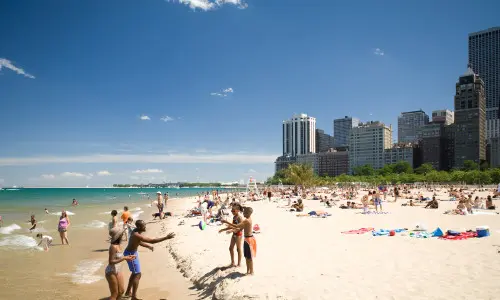 People at the beach