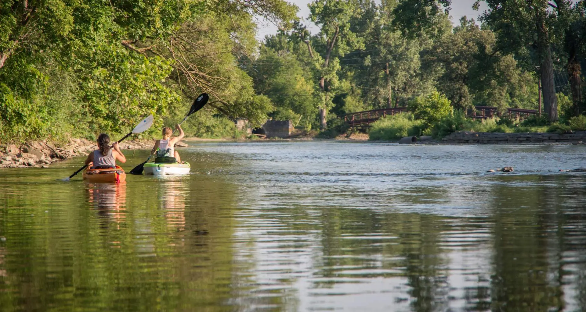 Kayaking river