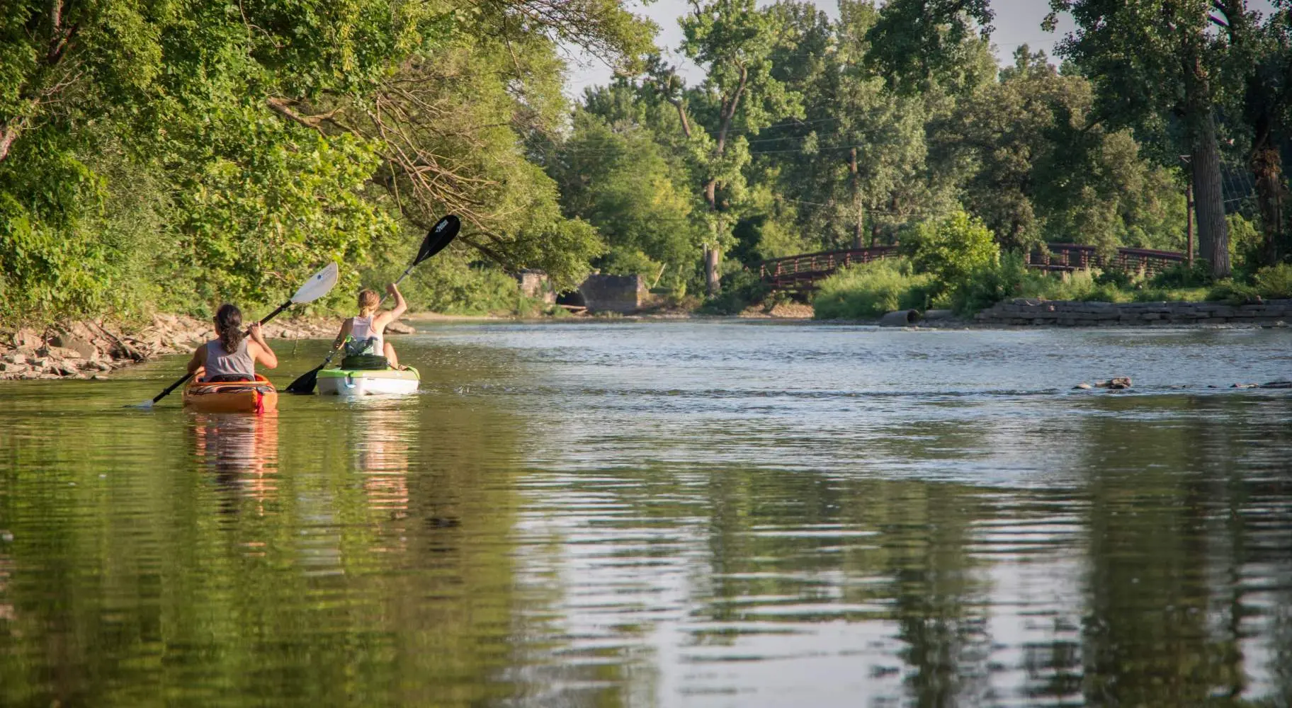 Kayaking river