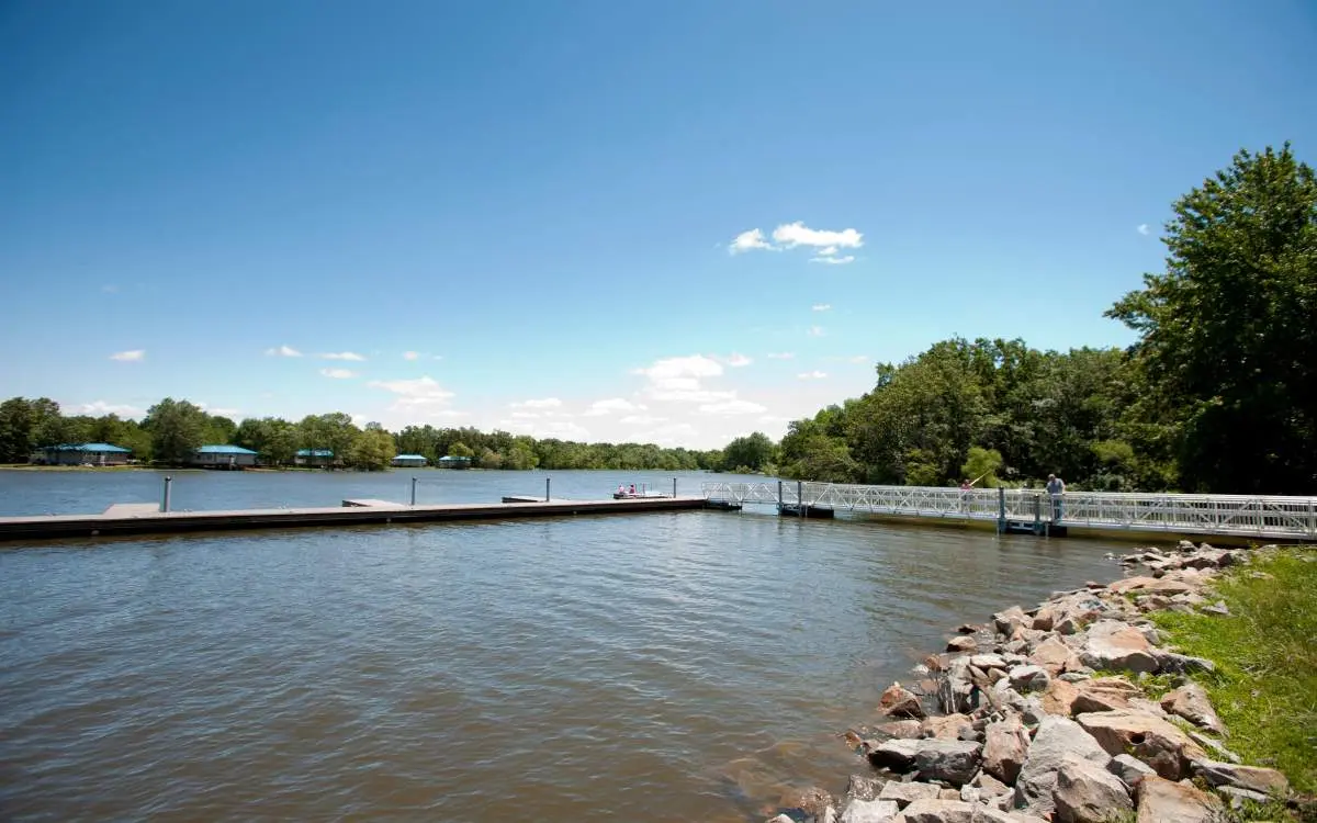 Lake for swimming and water sport