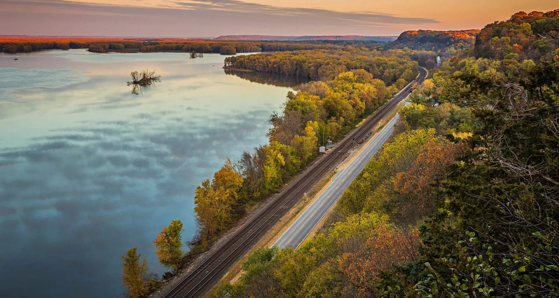 A road along a river