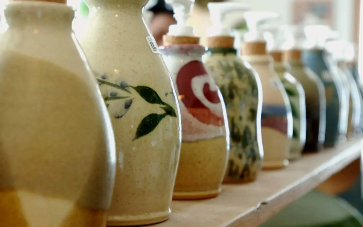 Pottery bottles