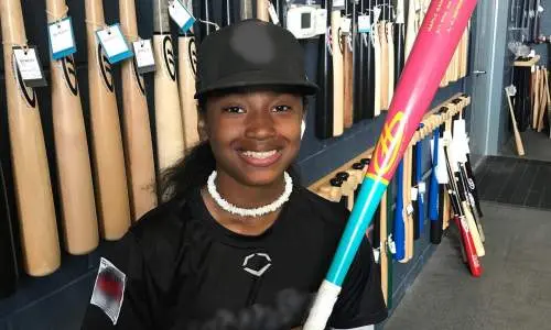 Boy holding baseball bat